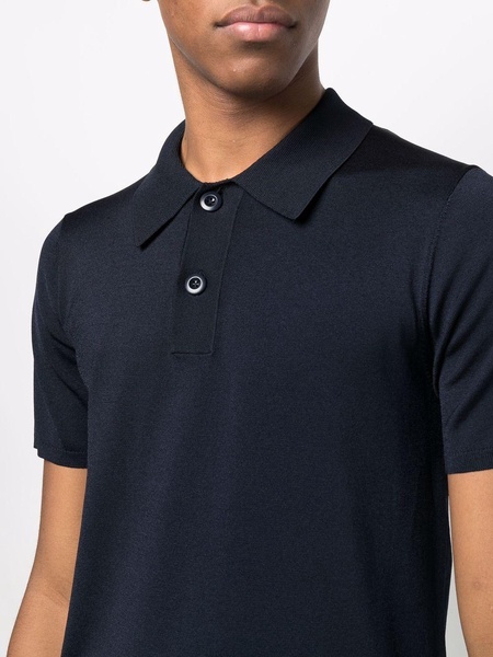 short-sleeve pointed-collar polo shirt