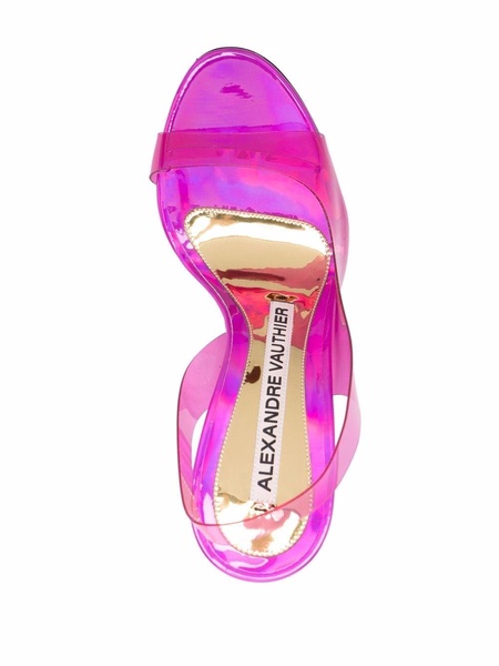 transparent slingback sandals