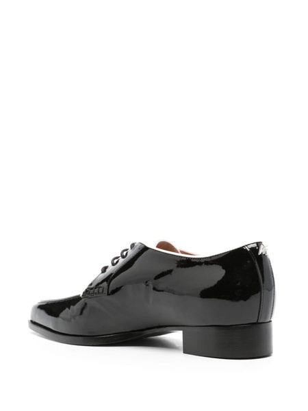 patent-leather brogue shoes