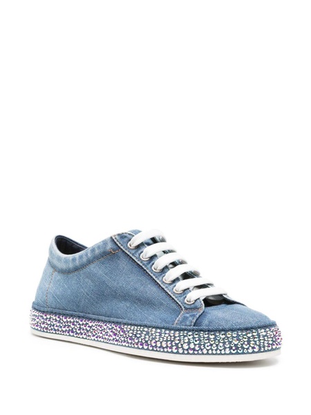 Andrea crystal-embellished sneakers