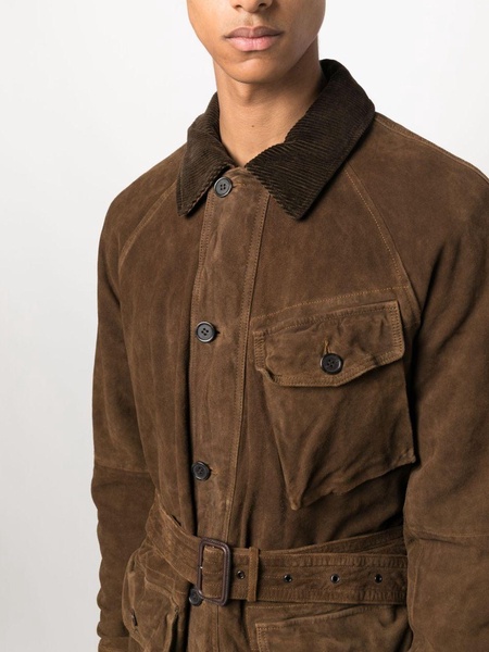 Preston belted suede jacket