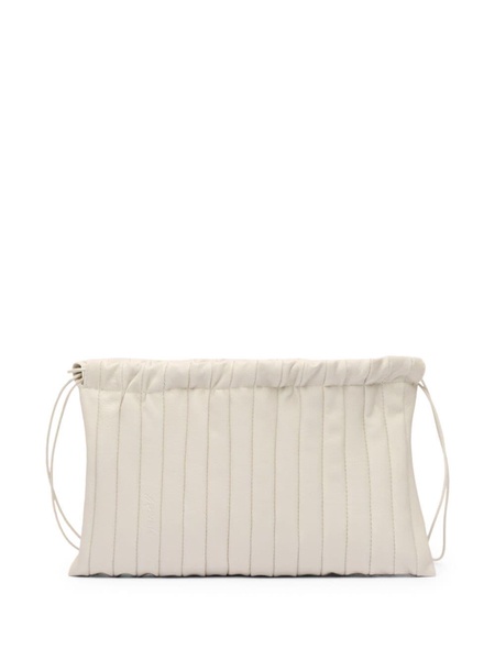 Arriccio leather clutch bag