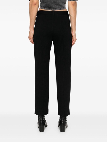 raised-seam tapered trousers