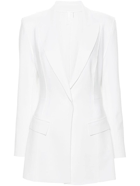 exposed-seams single-breasted blazer