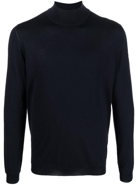 fine-knit high-neck jumper