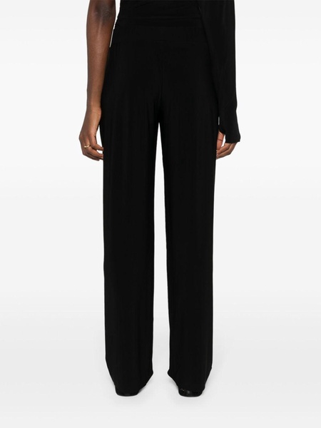 low-waist tapered trousers