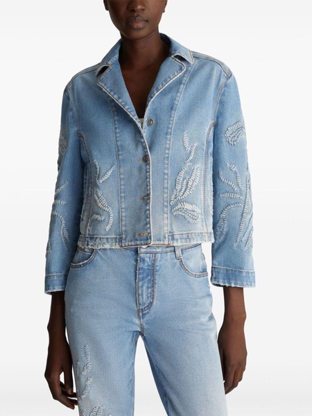 embroidered denim jacket