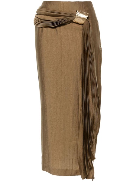 Caroline draped-detailed skirt