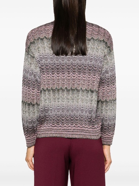 zigzag-woven sweater