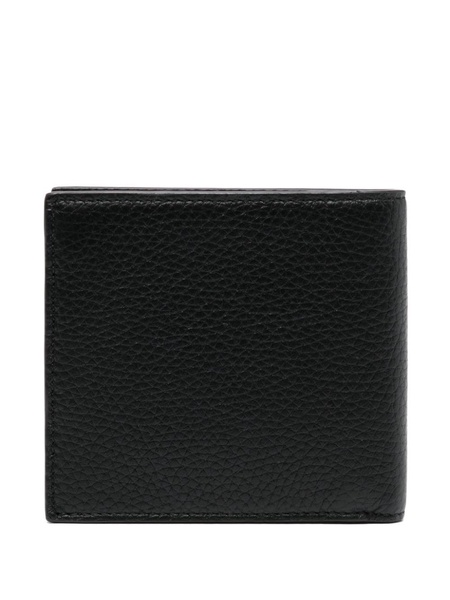 Ribbon bi-fold leather wallet