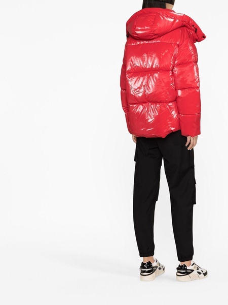 hooded puffer coat 