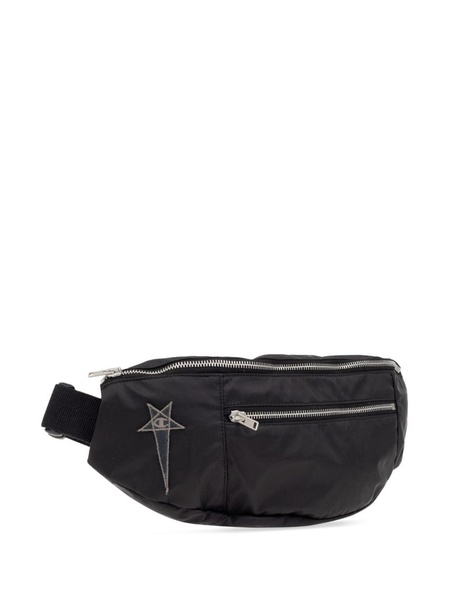 logo-embroidered belt bag