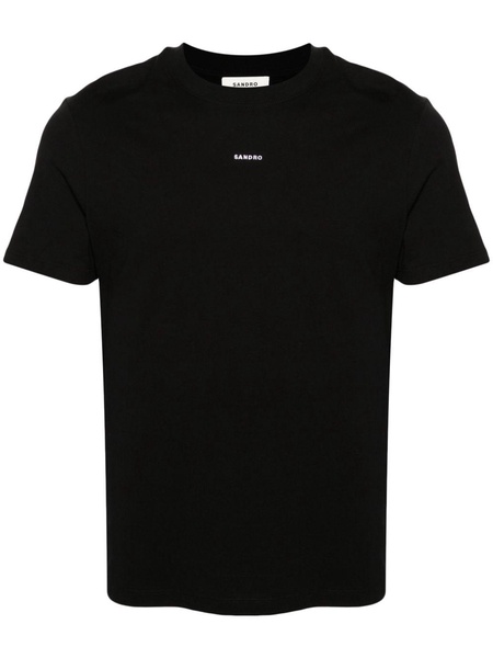 logo-embroidered cotton T-shirt