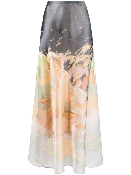 Lyrical Bias flared maxi skirt