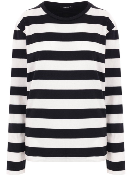 striped long-sleeve top 