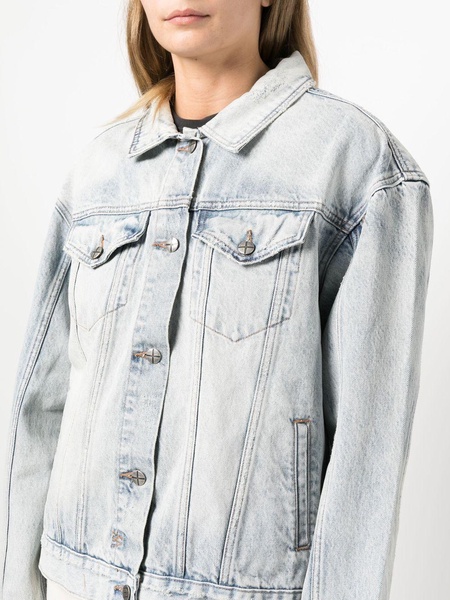 oversized-cut denim jacket