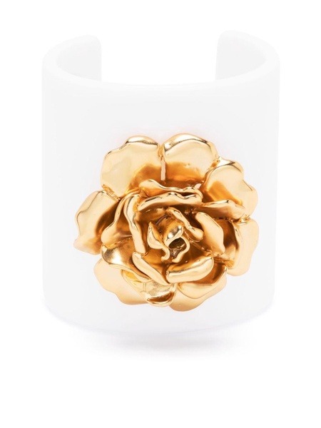 rose-detail cuff bracelet 