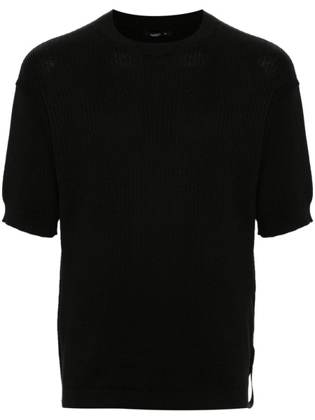 ribbed-knit T-shirt