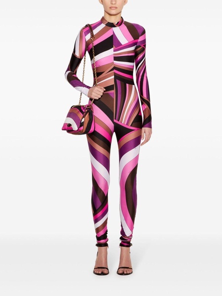 Iride-print catsuit