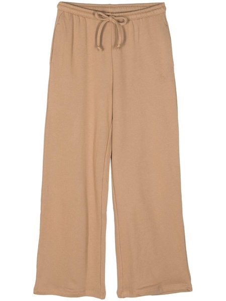 wide-leg cotton track pants