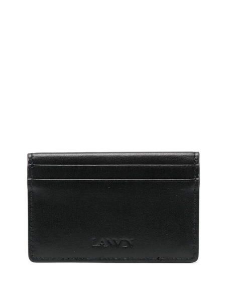 logo-plaque detail foldover wallet