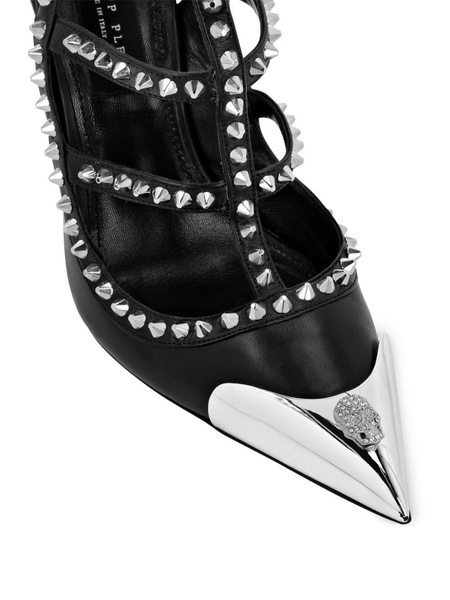 120mm stud-embellished leather sandals