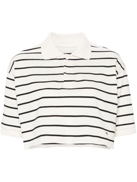 striped cotton polo shirt 