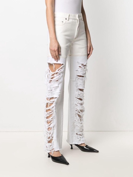 Combo high-rise straight jeans