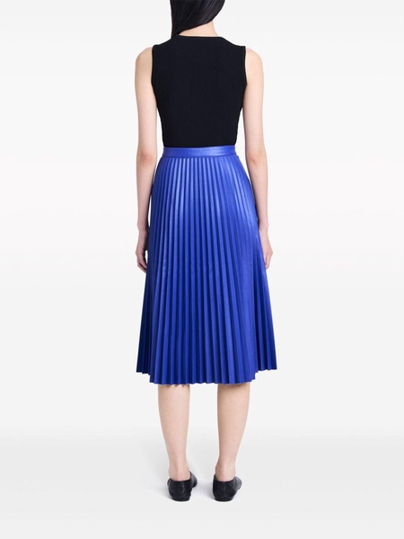 Daphne pleated midi skirt