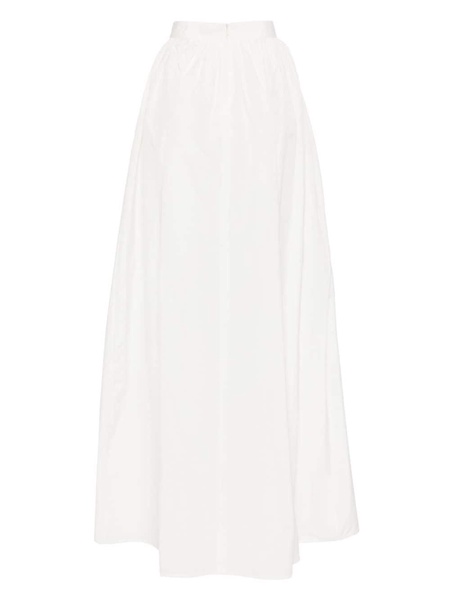 embroidered taffeta maxi skirt