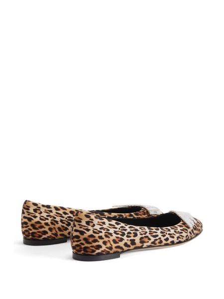 Iveery leopard-print ballerina shoes