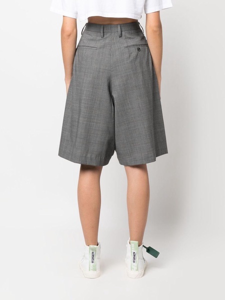 tailored knee-length shorts