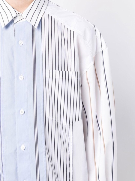 multi stripe-print shirt