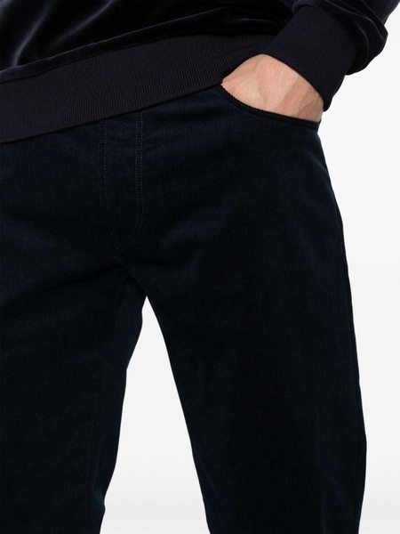 mid-rise cotton straight jeans