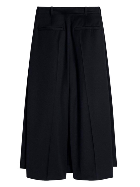 pleated apron overlay trousers