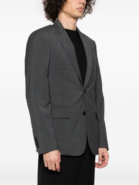 notched-lapels single-breasted blazer 