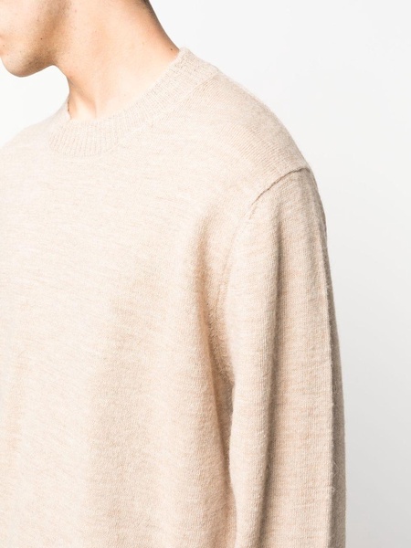 crew-neck alpaca-blend jumper