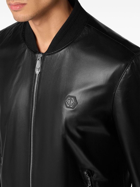 leather bomber jacket 