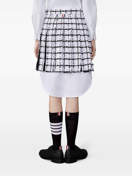 knife-pleat mini skirt