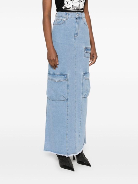 denim maxi skirt