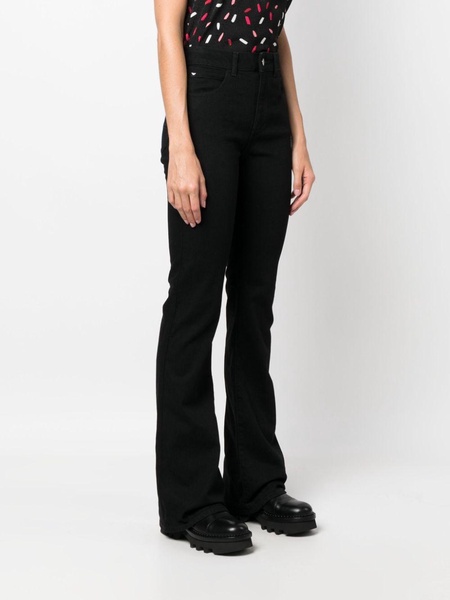 high-rise flared jeans