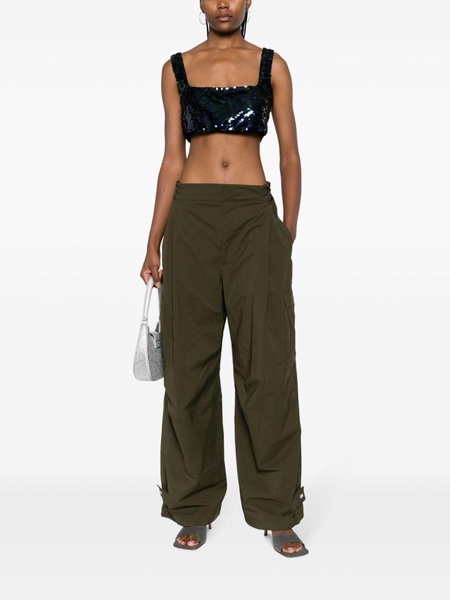 Party sequinned crop top