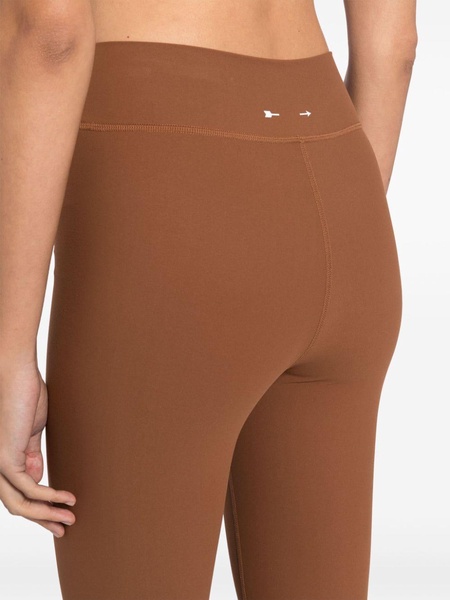 ribbed-waistband performance leggings