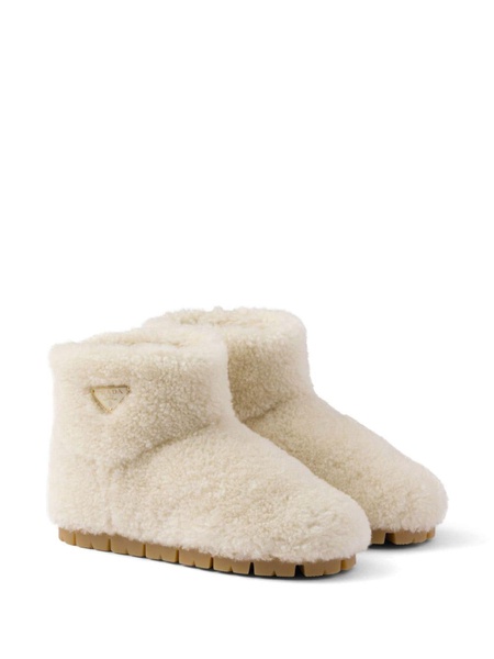 shearling booties