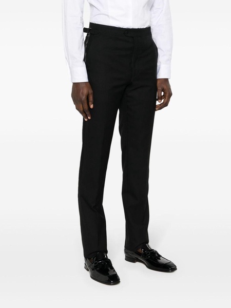 wool-faille tuxedo trousers