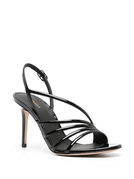 Scarlet 105mm patent-leather sandals