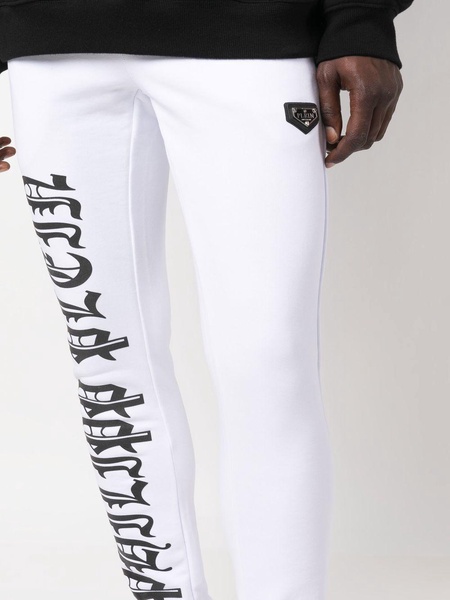 Gothic Plein cotton track pants 