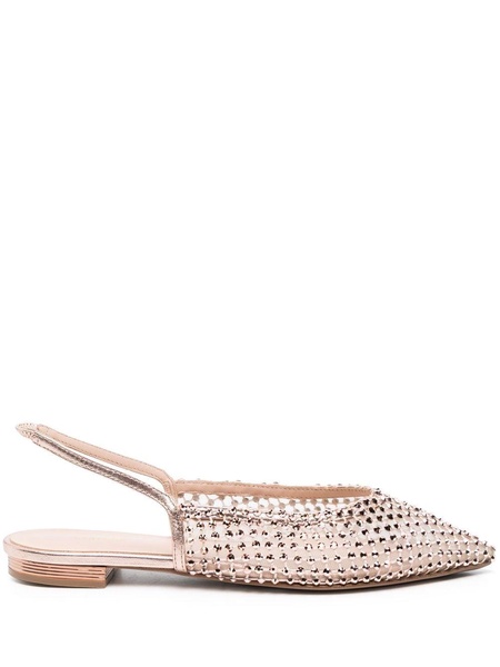 Gilda crystal-embellished flat mules