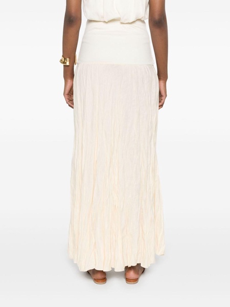 Light Sound crinkled midi skirt