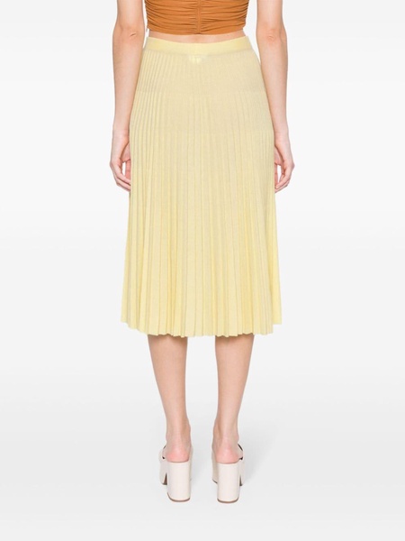 A-line pleated skirt